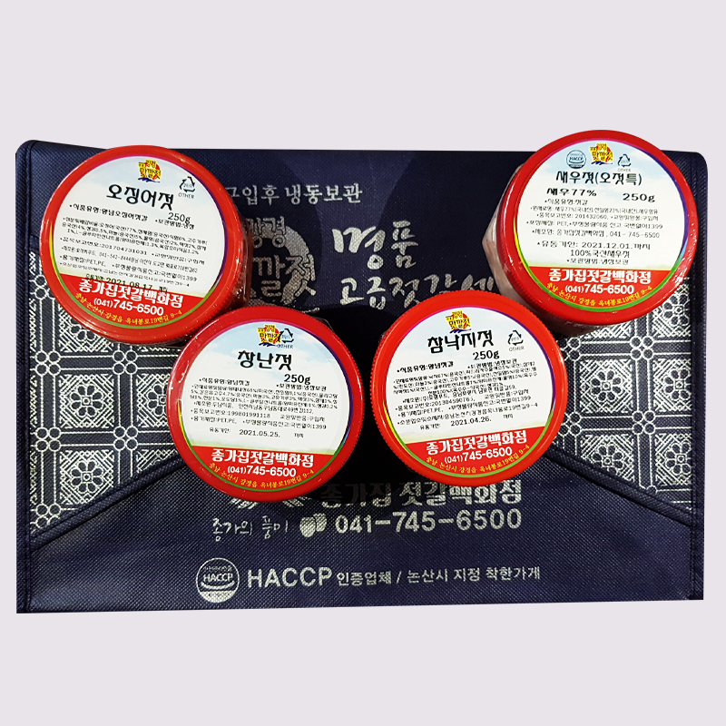 양념젓갈 4종 선물세트 (고급형 250g)